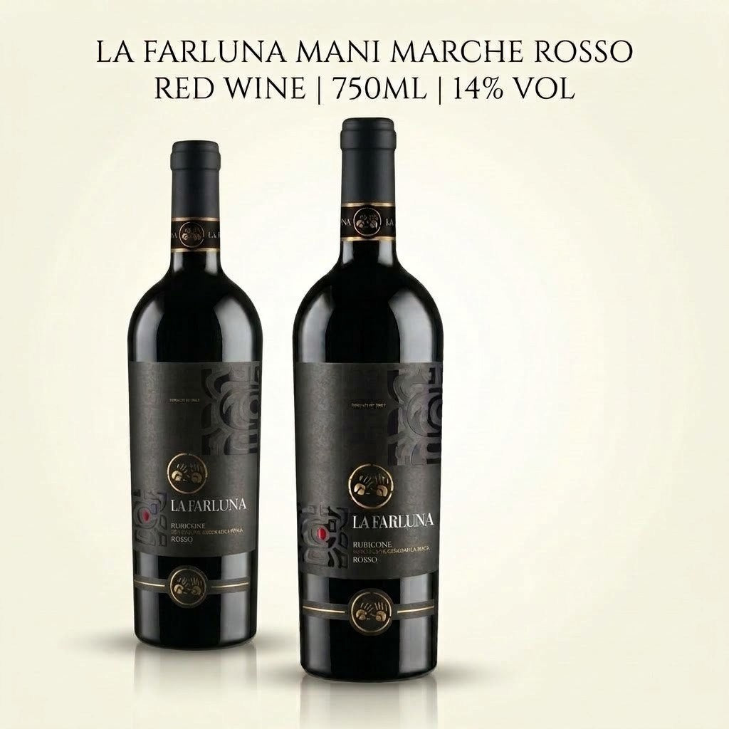 [Carton Sales]  LA FARLUNA MANI MARCHE ROSSO RED WINE  750ML 14%Vol 6 Bottles