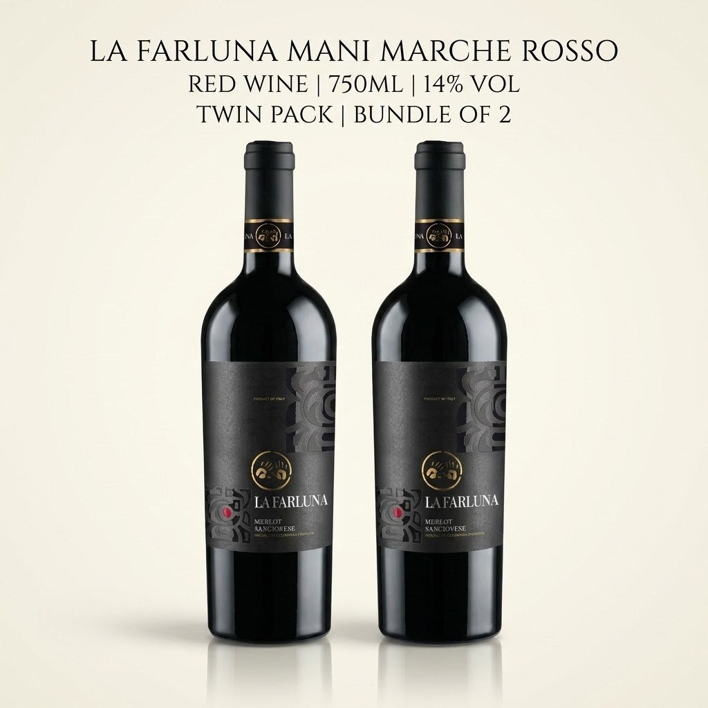 [TWIN PACK] LA FARLUNA MANI MARCHE ROSSO RED WINE  750ML 14%Vol    | Bundle of 2 Promotion |