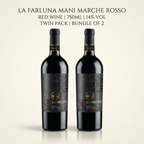 [TWIN PACK] LA FARLUNA MANI MARCHE ROSSO RED WINE  750ML 14%Vol    | Bundle of 2 Promotion |